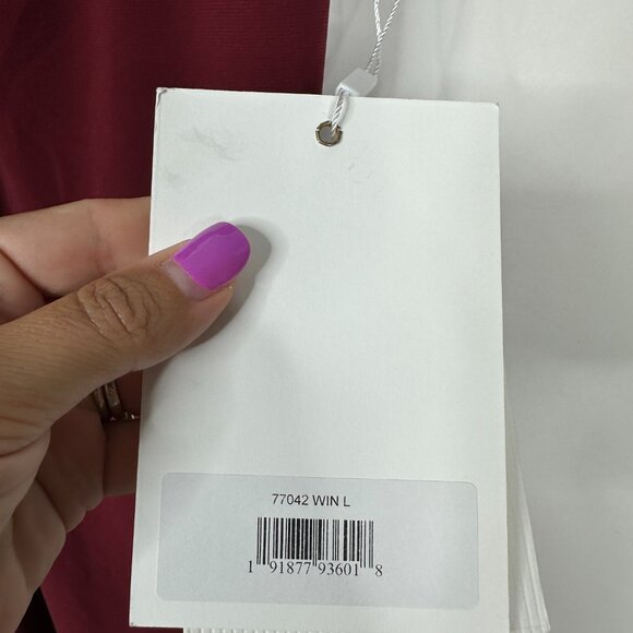 NWT Mac Duggal Two-Tone One Shoulder Embellished Midi Dress Black Verde #A0100 - Picture 3 of 5